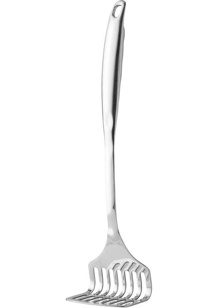 Essentials Paslanmaz Çelik 6 Parça Kepçe Kevgir Patates Ezici Makarna Kaşığı Spatula Kaşık Seti