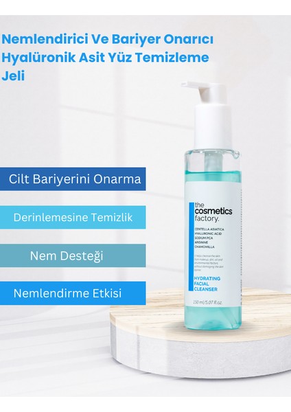 Tüm Cilt Tipleri İçin Nemlendirici ve Bariyer Onarıcı Hyalüronik Asit Yüz Temizleme Jeli 150 ml modelleri