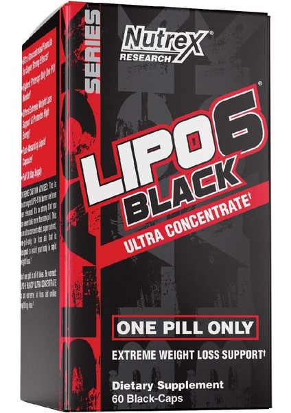 Research Lipo-6 Black, Ultra Concentrate Fat Burner 60 Kapsül