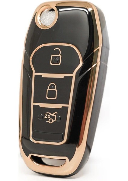 Ford Puma Anahtar Kılıfı Siyah Gold