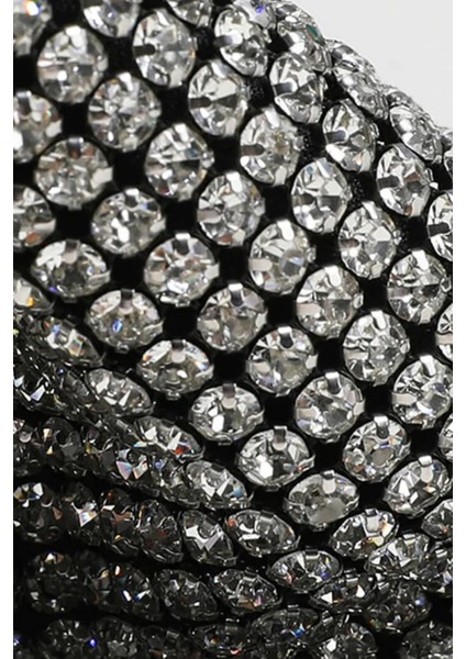 Kadın Silver Taşlı Çift Saplı Zincirli Abiye Çanta fırsatları