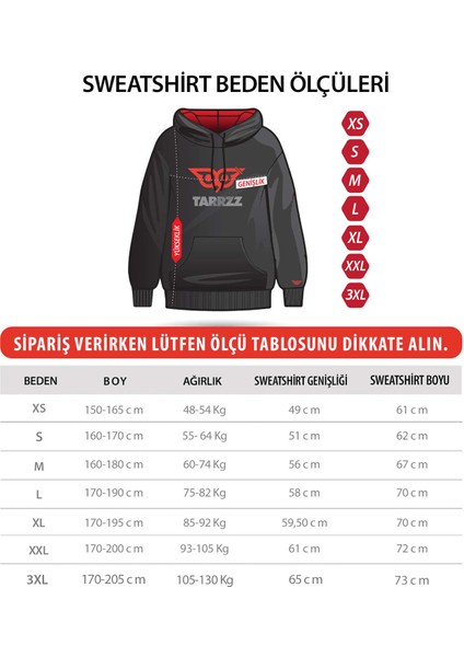 Lunar Glow Tasarım Kapşonlu Sweatshirt