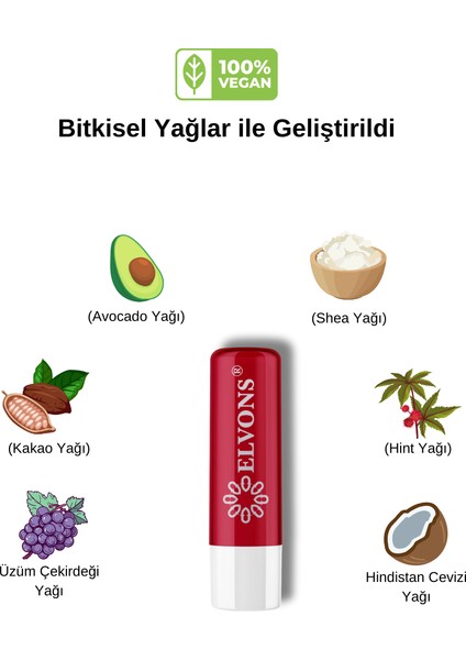 Lip Balm Dudak Bakım Kremi Besleyici ve Nemlendirici Çilekli fırsatları