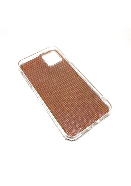 iPhone 12 Mini Kristal Taşlı Şeffaf Telefon Kılıfı Siyah modelleri