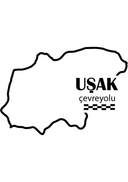 Uşak Çevreyolu Sticker 12*9 cm