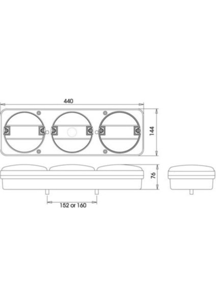 3lü Hamburger Set Lamba 12V-24V Kombinasyon fiyatları