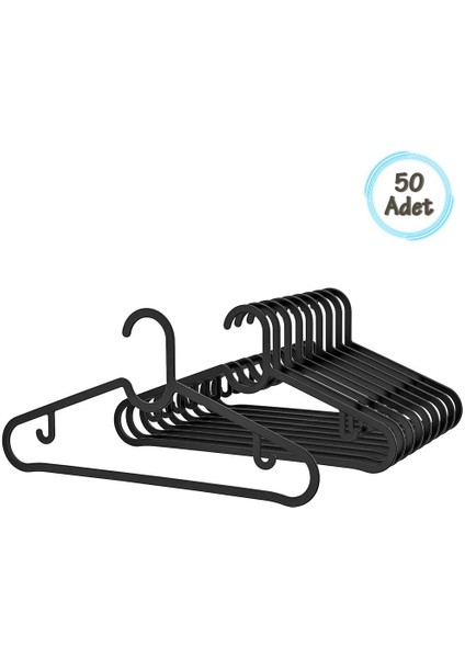 50 Li Slim Askı Askılık - Premium Plastik Asklı - Pratik Elbise Askısı Spruttig