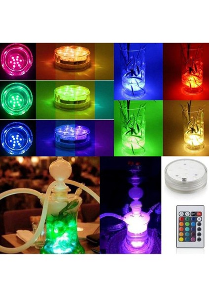 Uzaktan Kumandalı Rgb Su Geçirmez Nargile,akvaryum Su Içi LED Aydınlatma modelleri