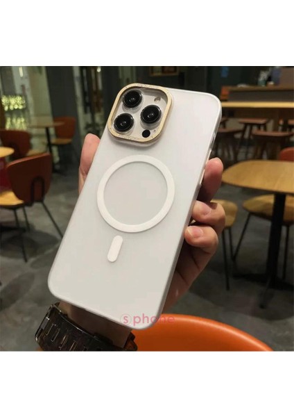 Apple iPhone 15 Pro Kılıf Magsafe Wireless Şarj Destekli Renkli Mat Case