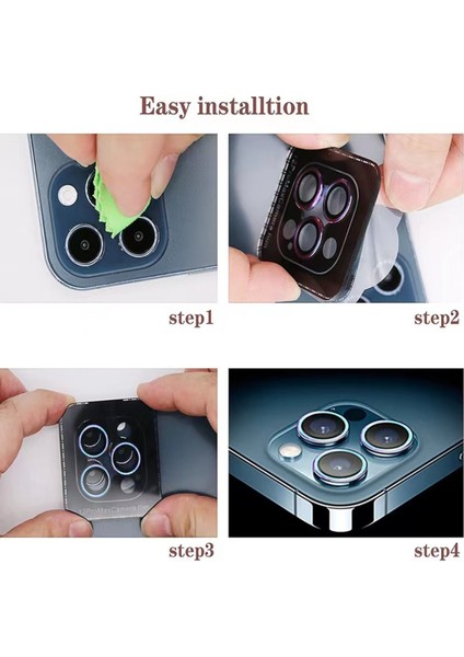 "siyah/titanium Black" Iphone 15 Pro ve 15 Promax Uyumlu Safir Cam Yüksek Kalite Kamera Lens Koruma fiyatları