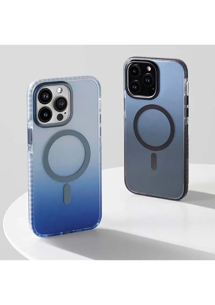 iPhone 15 Uyumlu Magsafe Özellikli Darbe Emici Hologramlı Çift Renk Ultra Lüx Premium Kılıf fırsatları