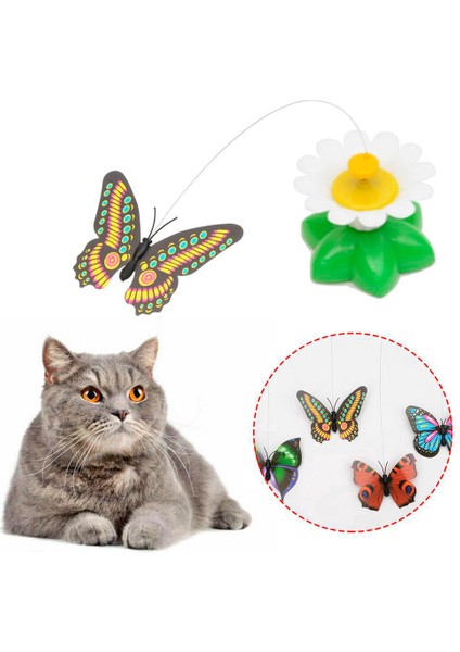 Petinka® Hareketli Dönen Kelebek - Kedi Oyuncağı ( Pille Çalışır) fırsatları
