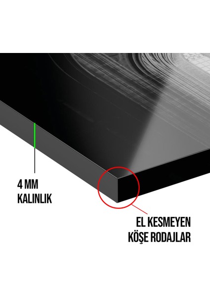 Noel Glow Cam Baskı - Noel, Noel Ağacı, Radyant Glow, Cam Duvar Sanatı, 30X30