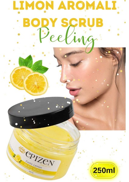 Limon Aromalı El ve Vücut Peeling Besleyici Arındırıcı Batık Giderici