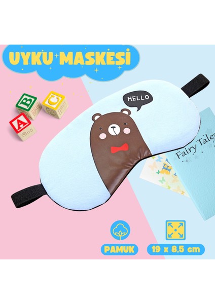 Çocuk Yetişkin Uyku Maskesi Göz Körü Körüne Sağlıklı Uyku Göz Dinlenme
