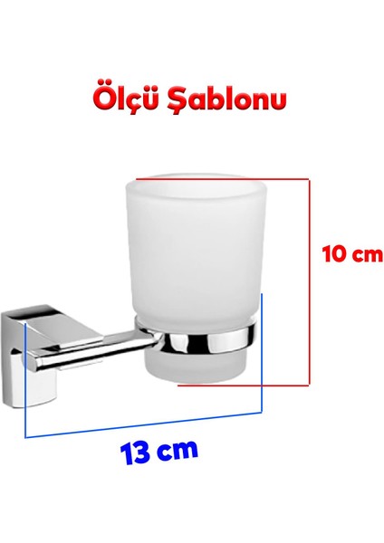 Metal Diş Fırçalık Vidalı Askı Banyo Lavabo Diş Fırçası Stand Kabı Kutusu Hazneli Krom