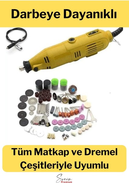 Hobi Gravür Dremel Taşlama Ucu Mini Metal Ahşap Oyma Seti Parlatma Çapak Alma 105 Parça Kalıpçı Seti fırsatları