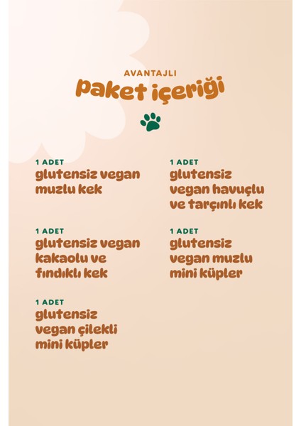 Humm Organic - Organik Glutensiz Vegan Kek & Mini Küp Atıştımalık Paketi - 5 Adet (5 Çeşit)