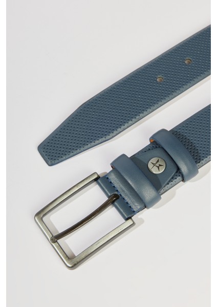 ALTINYILDIZ CLASSICS Erkek Lacivert Desenli Klasik Kemer fiyatları