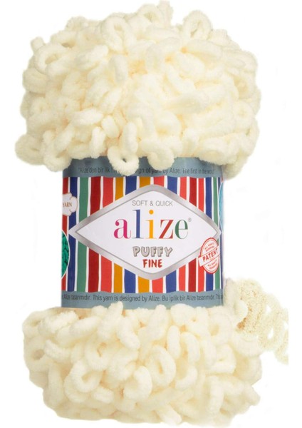 Puffy Fine 62 Açık Krem (Küçük Ilmekli)