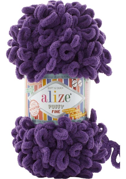 Puffy Fine 44 Mor (Küçük Ilmekli)