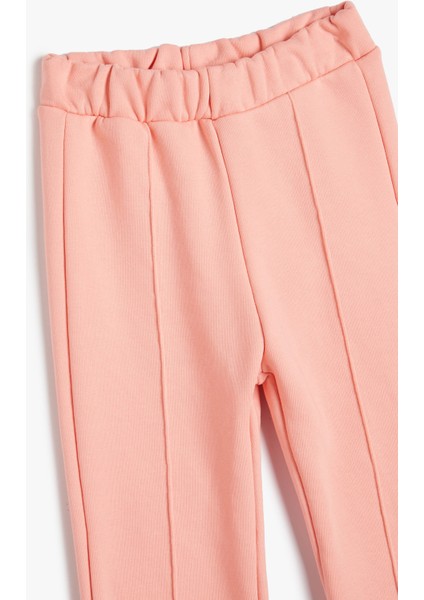 Basic Jogger Eşofman Altı Nervürlü Beli Lastikli Cepli