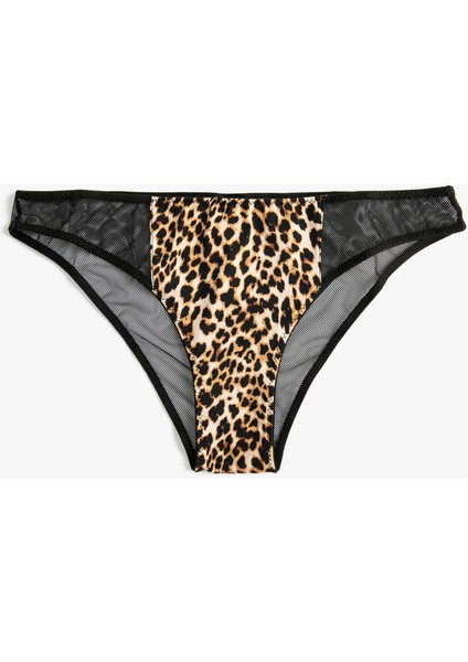 Leopar Desenli Brief Külot