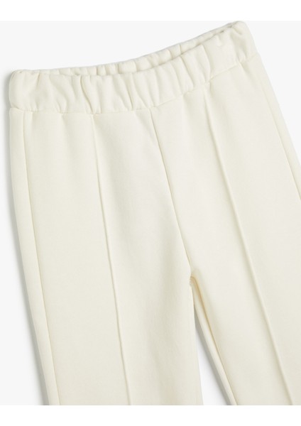 Basic Jogger Eşofman Altı Nervürlü Beli Lastikli Cepli