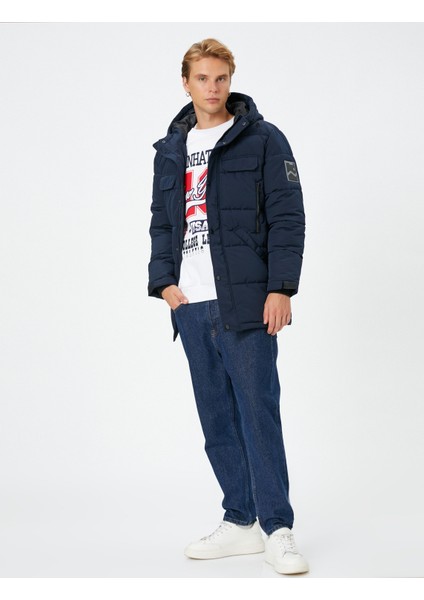 Şişme Mont Kapüşonlu Fermuarlı Cepli Etiket Detaylı fiyatları