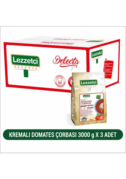 Kremalı Domates Çorbası 3 Adet 3 kg