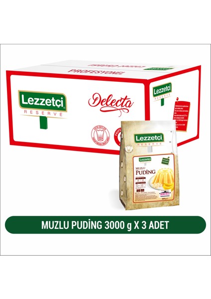 Muz Puding 3 Adet 3 kg