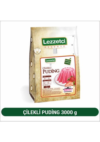 Çilekli Puding 3 kg