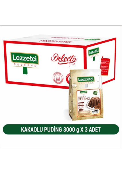 Kakao Puding 3 Adet 3 kg