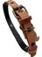 Köpek boyun tasması hakiki deri siyah vizon kalınlık:3mm genişlik:1,5cm boyun ölçüsü:XXS.12-20cm ayarlamalı dog collar T1-7 1