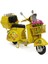 Dekoratif Metal Scooter Sepetli 2