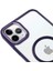 iPhone 13 Magsafe Derin Mor Kılıf/ Magnefic Crystal Deep Purple Case 1