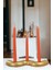 Şamdan Mumluk Dekoratif Mumluk Tealight Mumluk Model 14 Altın Renk 2