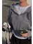 Füme Crop Top Kalın Kumaş Fermuarlı Unisex Kapüşonlu Sweatshirt 1