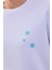 Kalın Kışlık Oversize Basic Bisiklet Yaka Kar Tanesi Baskılı Beyaz Yılbaşı Sweatshirt 5