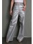 Gümüş Deri Basic Kadın Pantolon MG1316 1