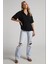 Siyah Muslin Kumaş Basic Kadın Gömlek MG1784 3