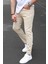 Erkek Bej Kanvas Slim Fit Pantolon 1