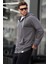 Füme Fermuarlı Kapüşonlu Sweatshirt 6161 2