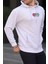 Karmelanj Kapüşonlu Nakışlı Erkek Sweatshirt 6145 3