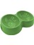 8566 Çiftli Kedi/köpek Mama Kabı Yeşil 1