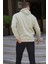 Mint Yeşili Kapüşonlu Nakışlı Erkek Sweatshirt 6145 2