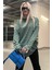 Yeşil Çizgili Sweatshirt MG980 4
