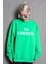 Açık Yeşil Bisiklet Yaka Baskılı Oversize Kadın Sweatshirt MG1902 2