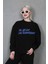 Siyah Baskılı Sweatshirt MG1901 2