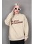 Bej Baskılı Sweatshirt MG1901 2